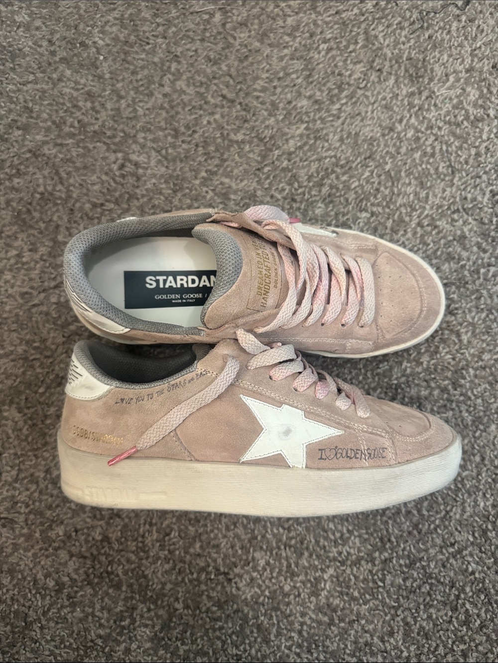 Golden Goose Stardan Pink Suede
